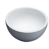 Sanilux Fontein waskom solid surface 20x10 cm wit