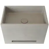 Ideavit Fontein idea.wall 40x25x30 cm rechthoek beton grijs/bruin