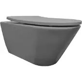 Boss & Wessing Wandcloset met toiletzitting bws lia rimless mat grijs