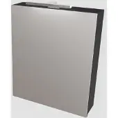 Boss & Wessing Spiegelkast BWS Cube 60x70x16 cm Mat Zwart Urban