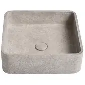 Ideavit Waskom idea.zoe 39x39x12 cm vierkant beton grijs/bruin