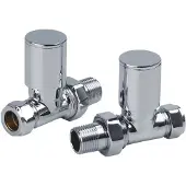 Sanilux Radiatorkraan aansluitset recht chroom
