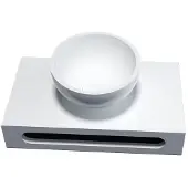 Sanilux Fontein met planchet inclusief ronde solid surface waskom 20 cm
