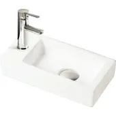 Sanilux Fonteinset qubic mini keramiek 36x18x9 cm met 1/2" yara kraan chroom