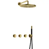 Hotbath Complete Thermostatische Regendouche Cobber X Inbouwset 2 Stopkranen Rond