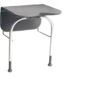 Etac Douchezitting relax met steunpoten 39x45 cm kunststof grijs