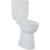 Boss & Wessing Duoblok toiletpot staand verhoogd +8 cm wit compleet