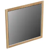 Forzalaqua Spiegel Gela 80x2x80 Cm Vierkant Eiken Smoke