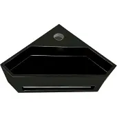 Boss & Wessing Hoekfontein bws jolie 35x20 cm solid surface mat zwart