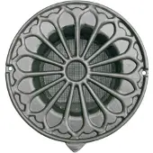Weckx Deurrooster retro rond extra luchtdoorlaat 18.5 cm brons
