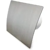 Boss & Wessing Badkamer ventilator pro design standaard 100mm 75 m3 zilver kunststof