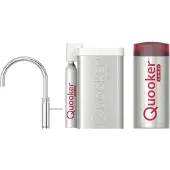 Quooker cube fusion round chroom met combi boiler