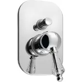 Sapho Douchekraan Inbouw Kirké Crystal Mengkraan Retro Afbouwdeel 2-weg Chroom (incl. inbouwdeel)