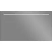Sanilux Led spiegel aluminium met onderverlichting 140x70 cm inclusief spiegelverwarming