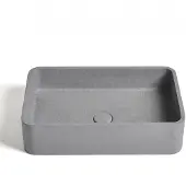 Ideavit Waskom idea.gaia 50x32.5x12 cm vierkant beton grijs