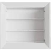 Boss & Wessing Spiegelkast BWS Cube 80x70x16 cm 2 Deuren Mat Wit