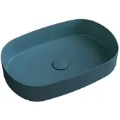 Sapho Wastafel infinity 55x36 cm mat petrol