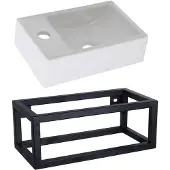 Plieger Fonteinset met handdoekrek 37 cm wit