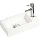 Sanilux Fonteinset qubic mini keramiek 36x18x9 cm met 1/2" yara kraan chroom