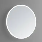 Sanilux Badkamerspiegel rond met spiegelverwarming led verlichting dimbaar 100x3 cm