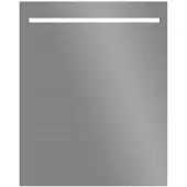 Sanilux Led spiegel aluminium met onderverlichting 58x70 cm inclusief spiegelverwarming