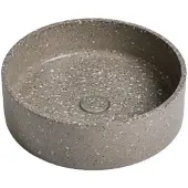Ideavit Waskom idea.ora 39x39x12 cm rond terrazzo grijs