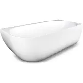Luca Ligbad sanitair primo hoekbad 180x80x60 cm links afgerond wit