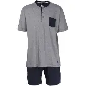 Ceceba +size shortama grijs/donkerblauw male | Maat: 7XL