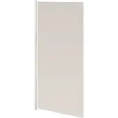 Van Marcke GO Badwand vm go megalo 75x130 cm scharnierend wit profiel 4mm veiligheidsglas