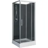Xellanz Domino complete douchecabine 80x80x210 alu mat 5mm glas