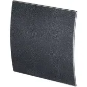 Boss & Wessing Ventilatierooster design bws ventilatie vierkant 10 cm gebogen grafiet deluxe