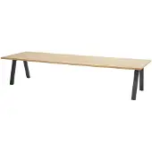 4SO Ambassador low dining tuintafel 280x100xH69 cm teak