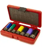 AOK 7 Delige Professionele 1/2 inch Lange Krachtdoppenset