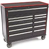 HBM gereedschapswagen met 11 laden, 111 cm, zwart