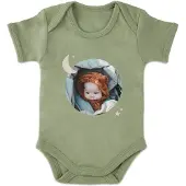 Yoursurprise Romper bedrukken - Korte mouw - Groen - 74/80