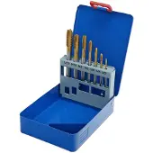 HBM 7 Delige HSS - Tin Gecoate Cobalt Machinetapset M3-12