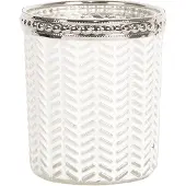 Clayre & Eef Witte Waxinelichthouder Ø 6*7 cm 6GL2621