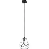 Eglo Hanglamp Mardyke zwart met glas