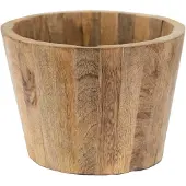 Clayre & Eef Bloempot Ø 18x13 cm Bruin Hout Bloempot binnen Bruin Bloempot binnen