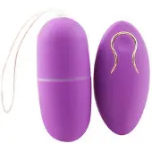 Auxfun Mini ei vibrator Met afstandsbediening Paars