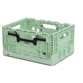 Wicked Smart Crate - Fietskrat met grepen - Kunststof - Licht Groen