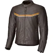 Held Heyden Bruin Beige Leren Motorjas Maat 54