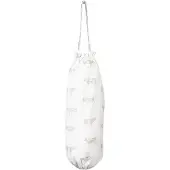 Clayre & Eef Tassenopberger 23x48 cm Beige Wit Katoen Koeien Tassenzak Beige Tassenzak