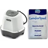 Intex - Zoutwatersysteem 26662GS & Zwembadzout 20 kg