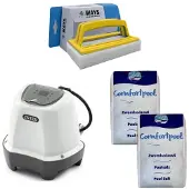 Intex - Zoutwatersysteem 26662GS & Zwembadzout 40 kg & WAYS Scrubborstel