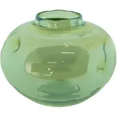 Clayre & Eef Vaas Ø 15x11 cm Groen Glas