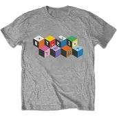 Ginza.se BT21 - Blocks Heren T-shirt - M - Grijs