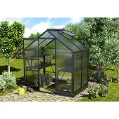 Vitavia Tuinkas Apollo 2500 - Polycarbonaat 4mm - Zwart - 195x137x207cm