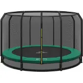 Magic Circle Pro Ingraaf Trampoline 427 cm Groen met veiligheidsnet