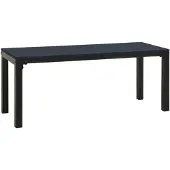 vidaXL Tuinbank 110 cm staal en HKC zwart